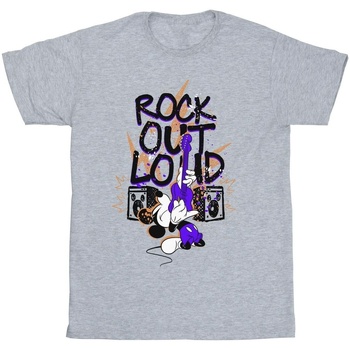 Vêtements Homme T-shirts manches longues Disney Mickey Mouse Rock Out Loud Gris