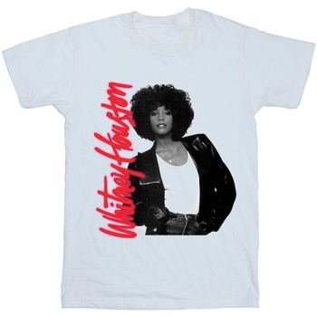 Vêtements Fille T-shirts manches longues Whitney Houston WHITNEY Pose Blanc