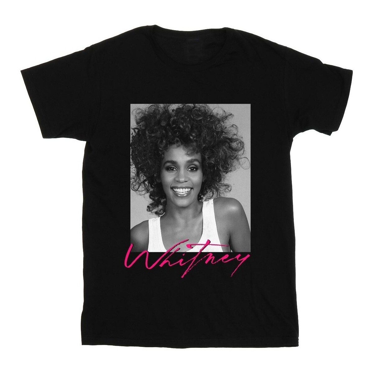 Vêtements Fille T-shirts manches longues Whitney Houston BI42459 Noir