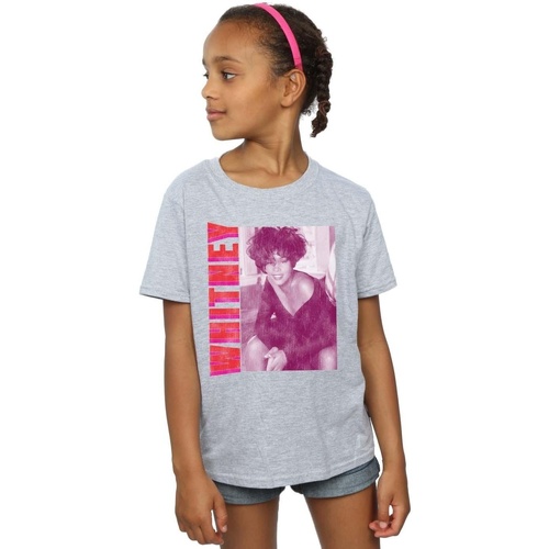 Vêtements Fille T-shirts manches longues Whitney Houston WHITNEY Pose Gris