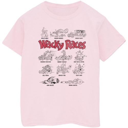Vêtements Fille T-shirts manches longues Wacky Races Car Lineup Rouge