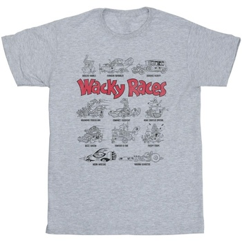 Vêtements Fille T-shirts manches longues Wacky Races Car Lineup Gris