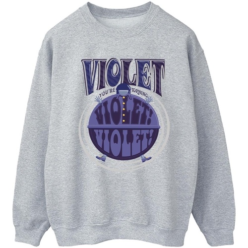 Vêtements Femme Sweats Willy Wonka Violet Turning Violet Gris