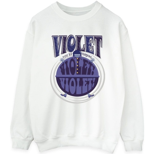 Vêtements Femme Sweats Willy Wonka Violet Turning Violet Blanc