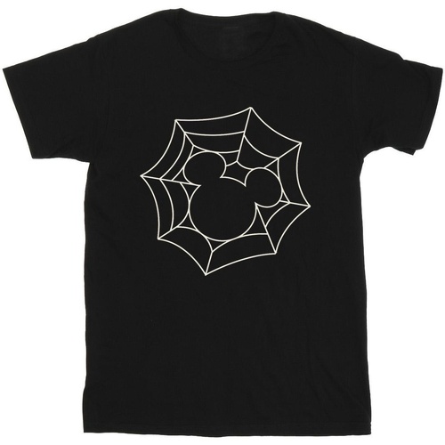 Vêtements Homme T-shirts manches longues Disney Mickey Mouse Spider Web Noir