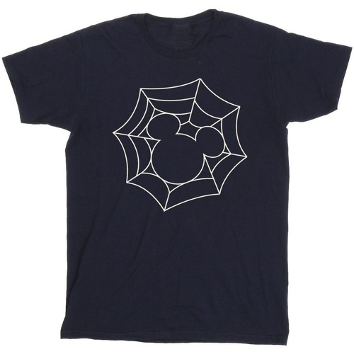 Vêtements Homme T-shirts manches longues Disney Mickey Mouse Spider Web Bleu