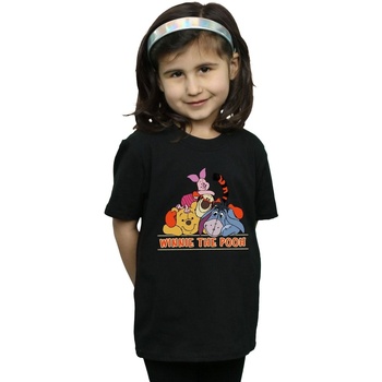 Vêtements Fille T-shirts manches longues Disney Winnie The Pooh Group Noir