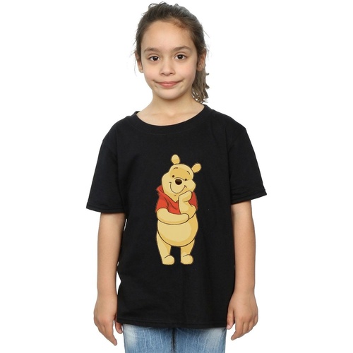 Vêtements Fille T-shirts manches longues Disney Winnie The Pooh Cute Noir