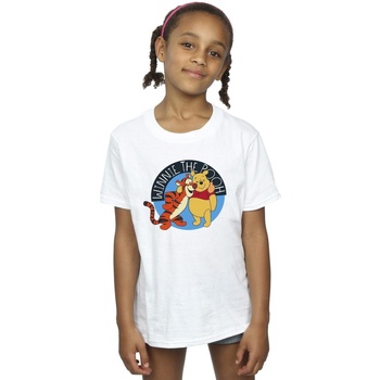 Vêtements Fille T-shirts manches longues Disney Winnie The Pooh With Tigger Blanc