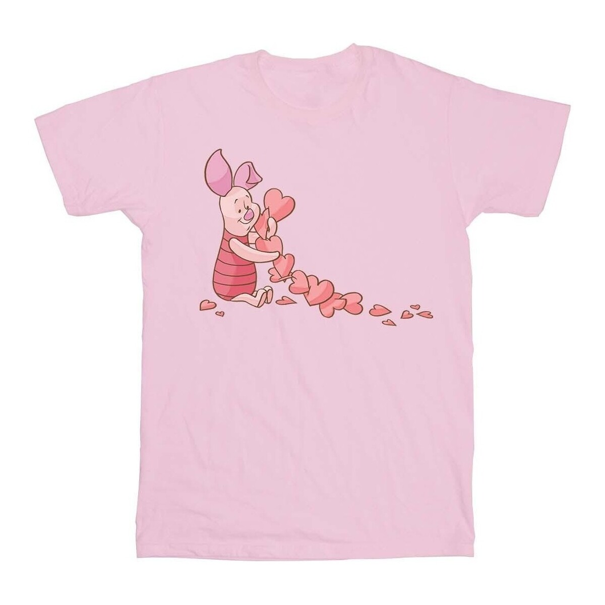 Vêtements Fille T-shirts manches longues Disney Winnie The Pooh Piglet Chain Of Hearts Rouge