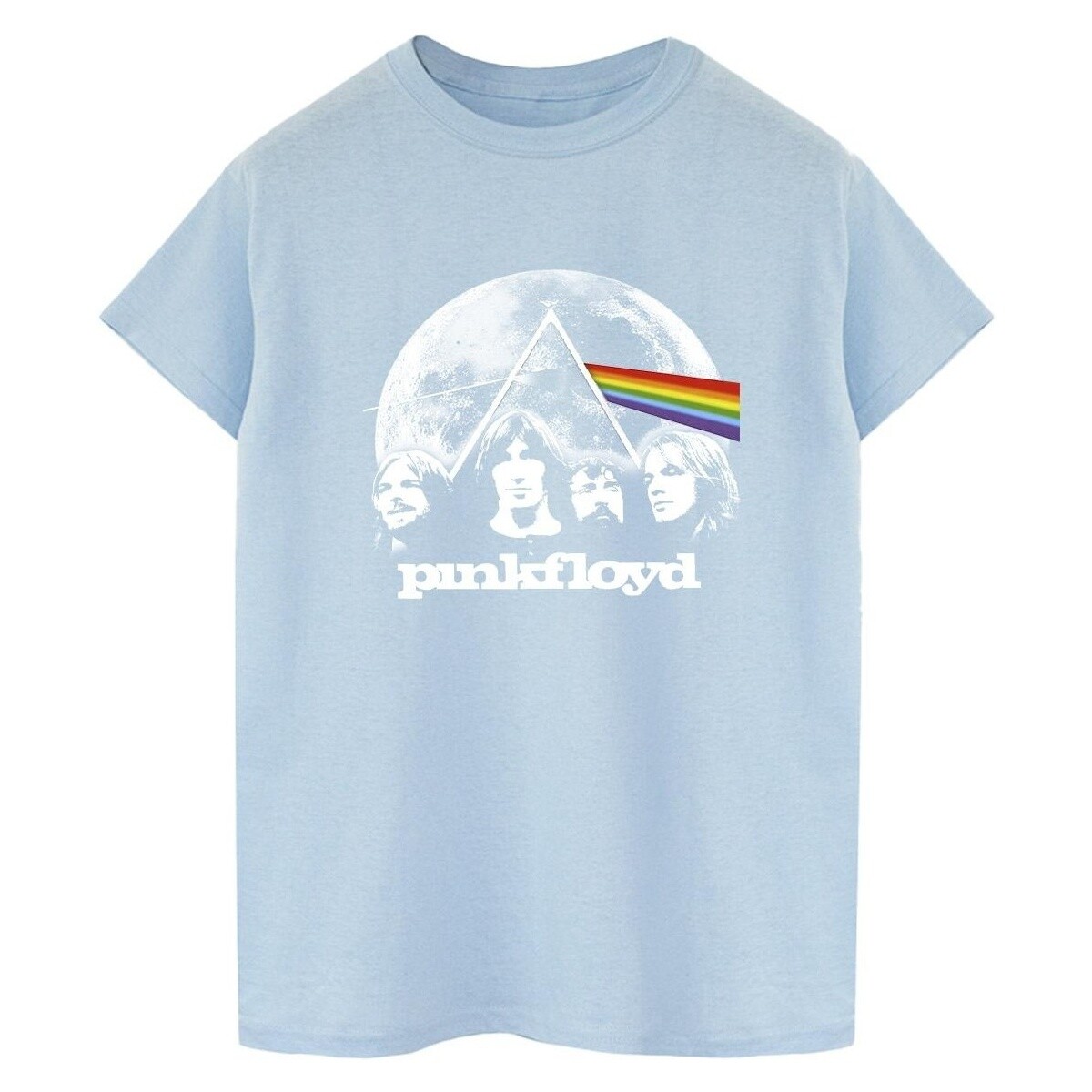 Vêtements Femme T-shirts manches longues Pink Floyd Moon Prism Blue Bleu