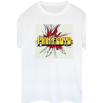 Vêtements Femme T-shirts manches longues Pink Floyd Pop Art Blanc