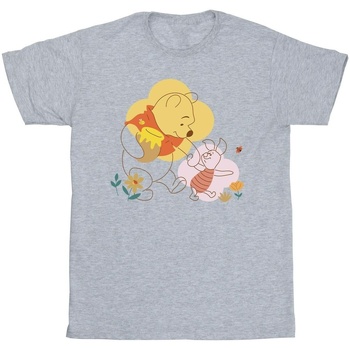 Vêtements Fille T-shirts manches longues Disney Winnie The Pooh Piglet Gris