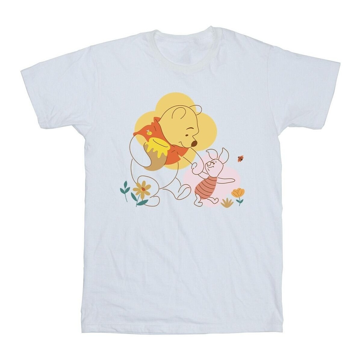 Vêtements Fille T-shirts manches longues Disney Winnie The Pooh Piglet Blanc