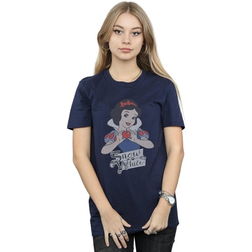 Vêtements Femme T-shirts manches longues Disney Snow White Apple Bleu