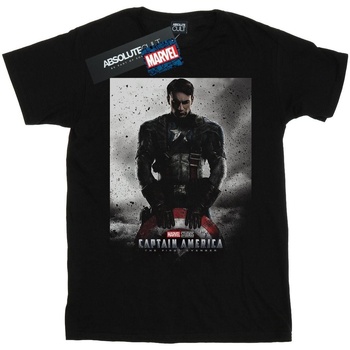 Vêtements Homme T-shirts manches longues Marvel Studios Captain America The First Avenger Poster Noir