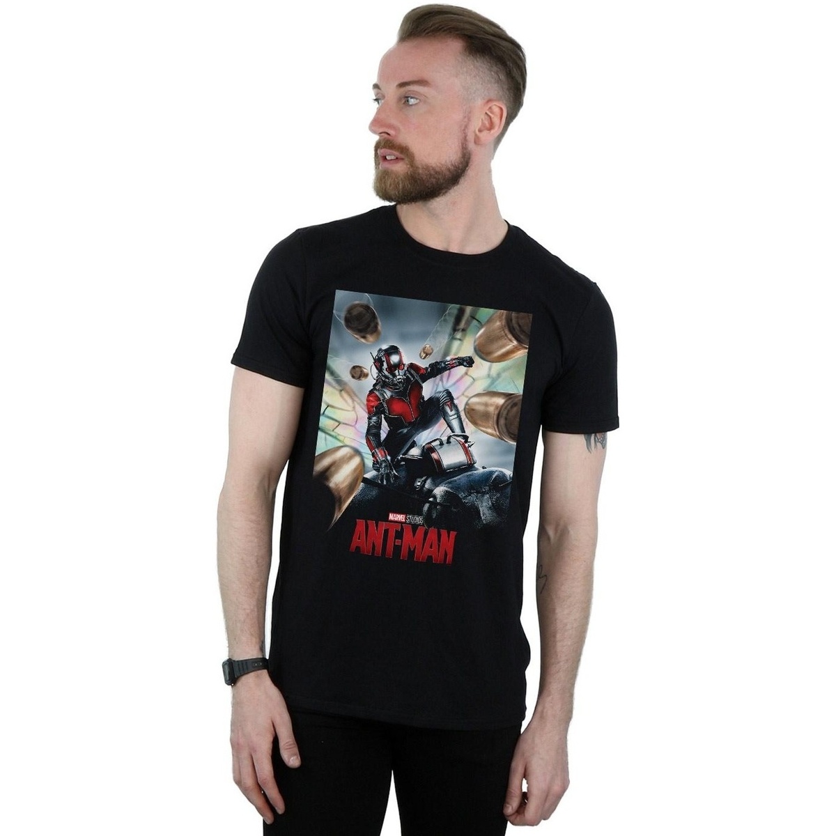 Vêtements Homme T-shirts manches longues Marvel Studios Ant-Man Poster Noir
