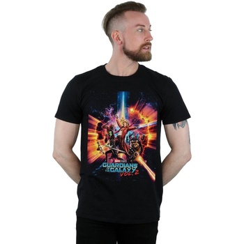 Vêtements Homme T-shirts manches longues Marvel Studios Guardians Of The Galaxy Vol. 2 Poster Noir