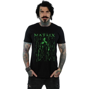 Vêtements Homme T-shirts manches longues The Matrix Neo Neon Noir
