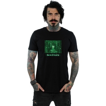 Vêtements Homme T-shirts manches longues The Matrix Digital Cube Noir