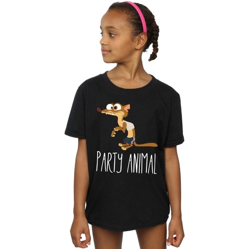 Vêtements Fille T-shirts manches longues Disney Zootropolis Party Animal Noir