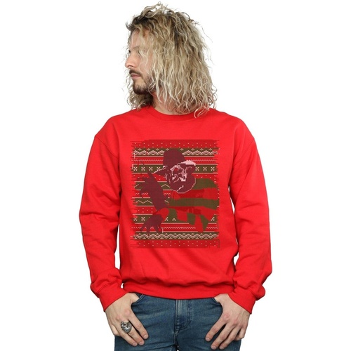 Vêtements Homme Sweats A Nightmare On Elm Street Christmas Fair Isle Rouge