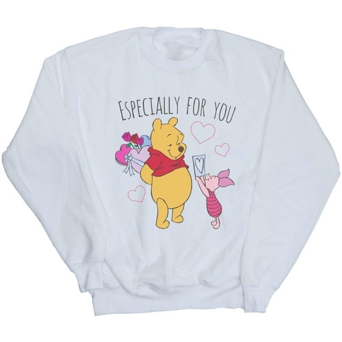 Vêtements Femme Sweats Disney Winnie The Pooh Piglet Valentines Gift Blanc