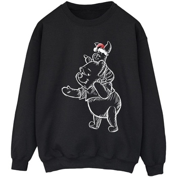 Vêtements Femme Sweats Disney Winnie The Pooh Piglet Christmas Noir