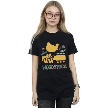 Vêtements Femme T-shirts manches longues Woodstock Bird Aztec Pattern Noir