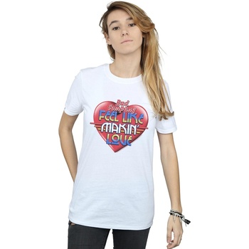Vêtements Femme T-shirts manches longues Bad Company Feel Like Making Love Blanc