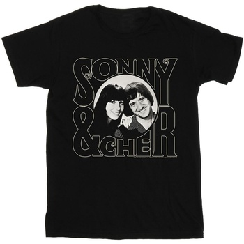 Vêtements Femme T-shirts manches longues Sonny & Cher Circle Photo Noir