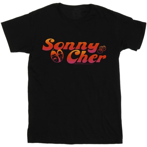 Vêtements Femme T-shirts manches longues Sonny & Cher Gradient Logo Noir