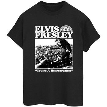 Vêtements Femme T-shirts manches longues Elvis A Heartbreaker Noir