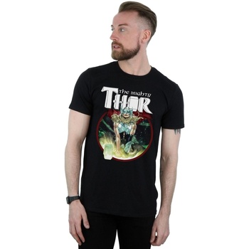 Vêtements Homme T-shirts manches longues Marvel The Mighty Thor Poster Noir