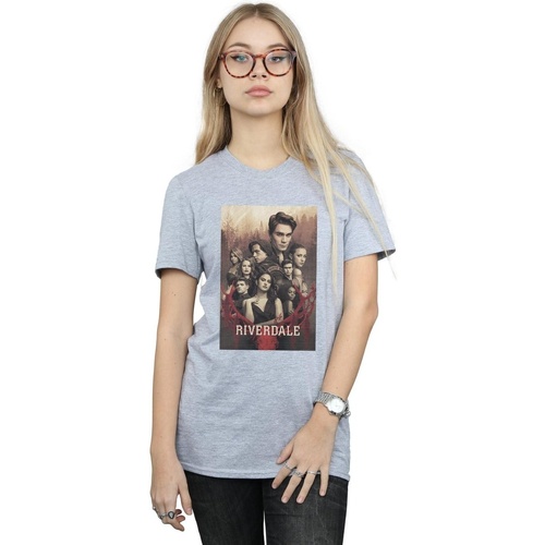 Vêtements Femme T-shirts manches longues Riverdale Stag Skull Gris
