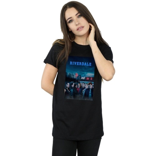 Vêtements Femme T-shirts manches longues Riverdale Die Diner Noir