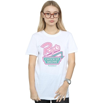 Vêtements Femme T-shirts manches longues Riverdale Pops Logo Blanc