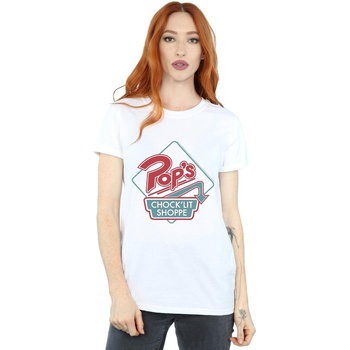Vêtements Femme T-shirts manches longues Riverdale Pops Retro Shoppe Blanc