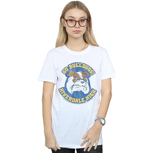 Vêtements Femme T-shirts manches longues Riverdale High Bulldogs Blanc