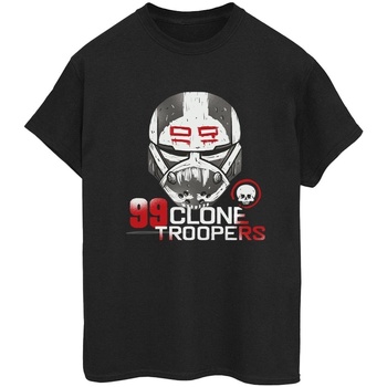 Vêtements Femme T-shirts manches longues Disney The Bad Batch 99 Clone Troopers Noir