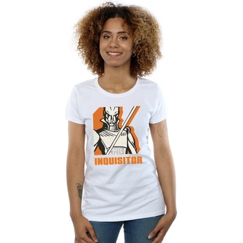 Vêtements Femme T-shirts manches longues Disney Rebels Inquisitor Blanc