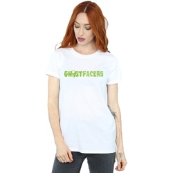 Vêtements Femme T-shirts manches longues Supernatural Ghostfacers Logo Blanc