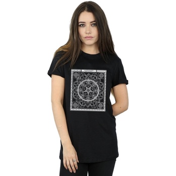 Vêtements Femme T-shirts manches longues Supernatural Pentagram Pattern Noir