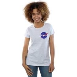 Vêtements Femme T-shirts manches longues Nasa Classic Insignia Chest Logo Gris