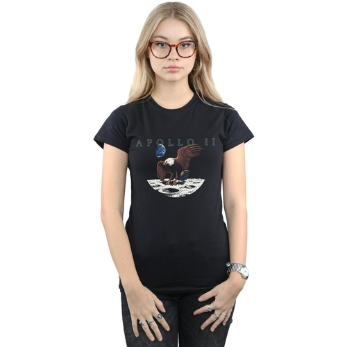 Vêtements Femme T-shirts manches longues Nasa Apollo 11 Vintage Noir