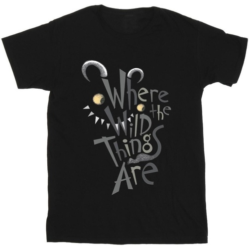 Vêtements Fille T-shirts manches longues Where The Wild Things Are BI45343 Noir