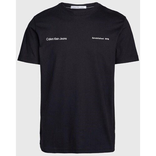 Vêtements Homme T-shirts manches courtes Calvin Klein Sneakers J30J325489BEH Noir