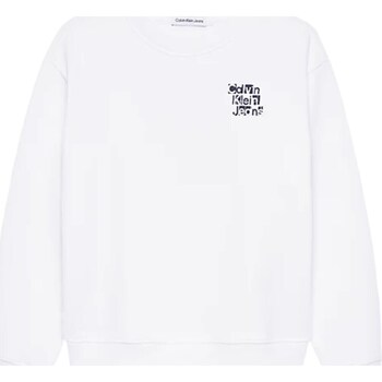 Vêtements Garçon Sweats Calvin Klein Herringbone JEANS IB0IB01952 Blanc