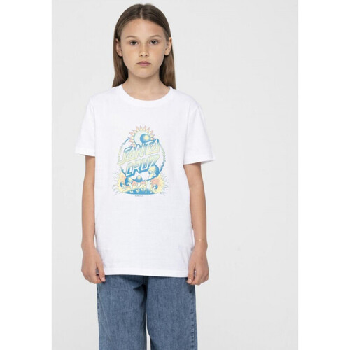 Vêtements Enfant Pantoufles / Chaussons Santa Cruz Dark arts dot front t-shirt Blanc