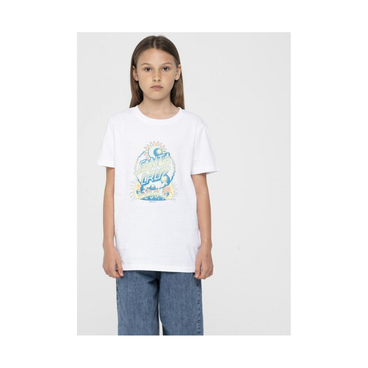 Vêtements Enfant T-shirts & Polos Santa Cruz Dark arts dot front t-shirt Blanc